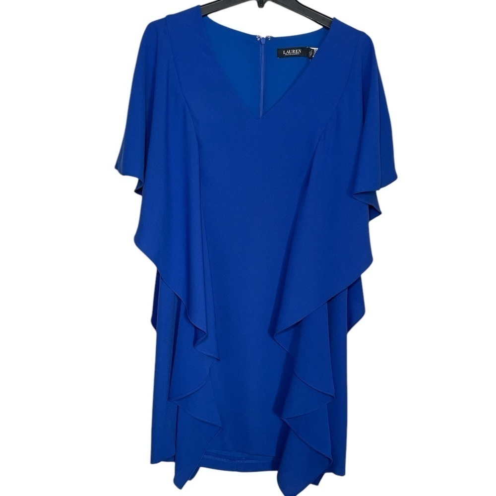 Lauren by Ralph Lauren Georgette Caftan Cocktail Dress sz 2